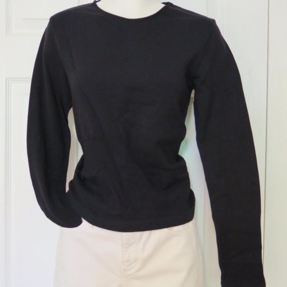 Black stretch top with spandex - Picture 5 of 12